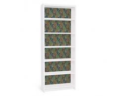 Apalis 90849 Möbelfolie für Ikea Billy Regal - Filigranes Paisley Design, gröÃe 2 mal, 94 x 76 cm