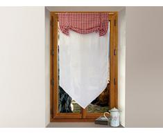 Scheibengardinen Baumwolle 45x90 cm VICHY rot