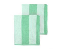 Arkwright Clearwater Cabana Übergroßes Strandtuch, gestreift, 76,2 x 177,8 cm, 2 Stück 30 x 70 in. grün