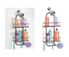 iDesign 60181EU Classico Badezimmer / Dusch-Caddy für Shampoo/Conditioner/Seife/Rasierer, extragroß, bronze
