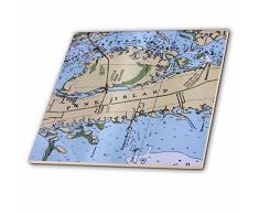 3dRose CT 24592 _ 2 Seekarte II Keramik Fliesen, 6