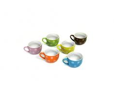 HOME 9806100 Set 12 Kaffeetassen Pois ohne Untertasse
