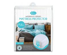 Home Expressions Matratzenschoner, wasserfest, mit Reißverschluss, 40 cm tief Full weiß