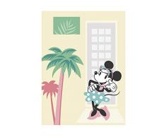 Disney Wandbild von Komar | Minnie Mouse Palms | Kinderzimmer, Babyzimmer, Dekoration, Kunstdruck | Größe 30x40cm (Breite x Höhe) | ohne Rahmen | WB050-30x40