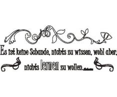 INDIGOS 4051719351699 Wandtattoo, Vinyl, weiß, 60 x 10 x 10 cm