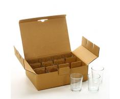 HOSLEY Set von 24 Kristall klar Glas Teelichthalter. Ideal für Hochzeiten, SPA, Aromatherapie, Teelichter, Kerze, Gärten