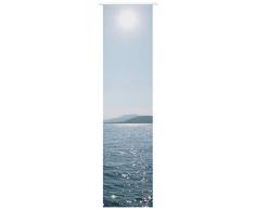 Elbersdrucke Ocean 01 Schiebevorhang, Polyester, blau, 245 x 60 cm