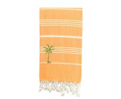 Linum Wohntextilien Strandtuch, Melone Orange