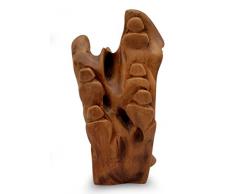 NOVICA 511.871 cm Morning Basking Wieder Holz Skulptur