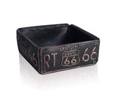 LEPENDOR Aschenbecher Vintage Route 66 Bronze