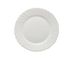 Bormioli Rocco 6181503 Ebro Dessertteller, 20 cm, Glas Opal, weiß