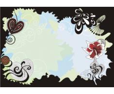 Indigos 4051719744903 Wandtattoo MF252 Ornament Pflanze Blume 96 x 67 cm