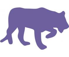INDIGOS 4250380593029 Wandtattoo w051 Puma Afrika 96 x 59 cm violett