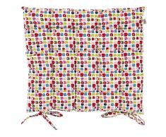 Dutch Decor tobor Matratze Kissen, Baumwolle, Mehrfarbig, 40 x 40 cm