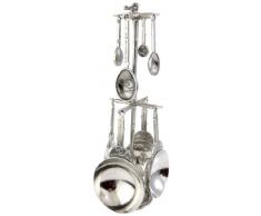 Crosby & Taylor Messbecher und Löffel, Zinn Vogel zinnfarben