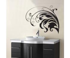 INDIGOS WG20314-31 Wandtattoo w314 Blatt Ranke Baum Pflanze Garten Wandaufkleber, 96 x 82 cm, rot