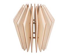 Rayher 62900505 Bastelset Lamellenlampe Kopenhagen, skandinavisches Design, aus Naturholz, FSC-zertifiziert, 22 x 22 x 23,5 cm, Lampenschirm für Stehlampe oder Hängelampe