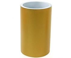 Gedy YU98 Zahnbürstenhalter Yucca und Rund, Harz 2.77 x 2.77 x 4.68 Gold