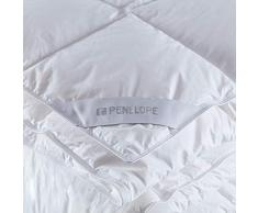 Penelope Bedroom UK Daunendecke Natur Handarbeit Frühlingsdecke Sommerdecke Ganzjahresdecke, weiß, 260x220