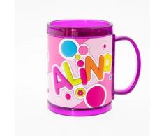 H&H 03873010012 Kinderbecher - Namensbecher, Kunststoff, Mehrfarbig