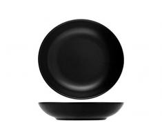 H+H Coupe Porzellan Untertasse rund schwarz H1 X 13 cm