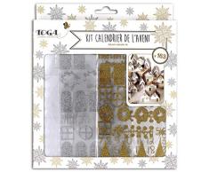 Toga Bombay Gold und Silber Adventskalender Set, One Size