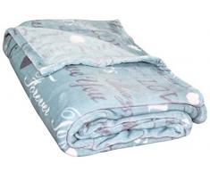 SnuggleUpHome Kuscheldecke für Erwachsene, Übergröße, 127 x 178 cm, weich, gemütlich, bequem für Sofa, Stuhl, Bett, Reisen, Camping 50x70 Aqua True Love