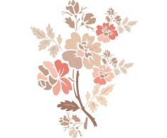 INDIGOS 4051719801859 Wandtattoo ME029 Tribal Pflanze Ranke Blume Garten 96 x 75 cm