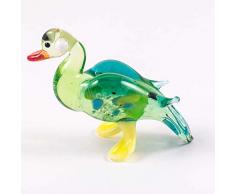 EE Glass Glasfigur Ente mundgeblasen Kunstfiguren