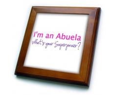 3dRose FT 193728 _ 1 I m eine Abuela, was Ihre Supermacht Pink Funny Geschenk für Oma von Fliesen, 8 von 20,3 cm