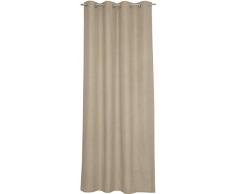 Schöner Wohnen Ösenschal, 100 Prozent Polyester, Dunkelgrau, 250 x 140 cm