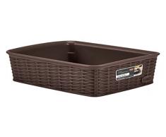 Stefanplast Elegance Korb Rattan, Braun, 25 x 19 x 6 cm