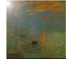 Rikki Knight Claude Monet Sunrise Design Art Keramik Fliesen, 4 von 4-Zoll