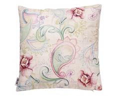 B&H 99932987 Kissen mit Blume, Baumwolle, Mehrfarbig, Einzelbett, 45 x 45 x 3 cm