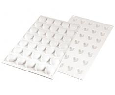 silikomart Silikonform, Silikon, Weiß, 30cm x 17,5cm