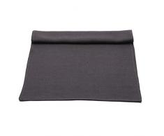 LinenMe Lara Leinen Grau Tischlaufer 50 x 140 cm, Hergestellt in Europa