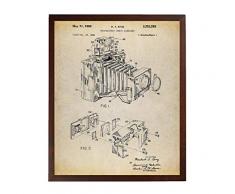 Turnip Designs TNP111 Taschen-Kamera-Poster, Kunstdruck, Kamera, Fotografie, Wandkunst, Fotoapparat