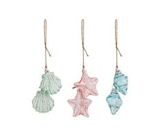Demdaco Weihnachtskugeln Glitter, Mehrfarbig, 4 x 3 Stück