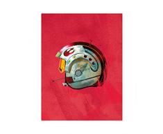 Komar Wandbild Star Wars Classic Helmets Rebel Pilot | Kinderzimmer, Jugendzimmer, Dekoration, Kunstdruck | ohne Rahmen | WB094-40x50 | Größe: 40 x 50 cm (Breite x Höhe)