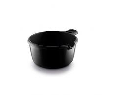 Fundix Castey Kochtopf aus Aluminiumguss Antihaftbeschichtung Induktion 20 cm 2,75 l abnehmbarer schwarzer und roter Griff