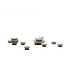 TEASOUL TEESET NEUN STÜCK, GRÜN UND GELB, Stahl, Mehrfarbig, 31.5x30x9.4 cm