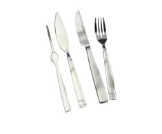 Berghoff Fisch- und Steakbesteck für Trompete, Silber, 24-teilig