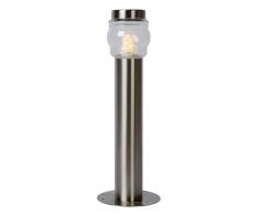 Lucide MIRANE - Pollerleuchte AuÃen - Ã 9 cm - IP44 - Chrom Matt