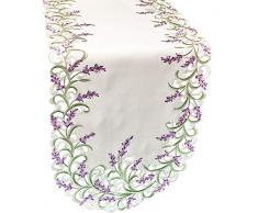 bestickt lila bestickt Lavendel Lila Tischläufer 16 ″ X 70 ″