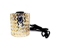 Design Tischleuchte, bernsteinfarben