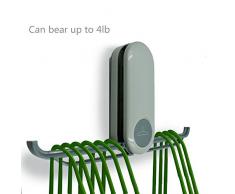 LiXiongBao Kleiderbügel Aufbewahrung grün faltbar selbstklebend Stapelhalter Organizer Wandmontage für Badezimmer Balkon