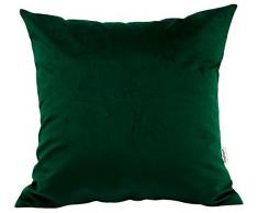 tangdepot Massiv Samt Überwurf Kissen Bezug/Euro Sham/Kissen Sham, Super Luxus Weich Kissen, Viele Farbe & Größe Optionen, Samt, Dunkelgrün, 35,6 x 35,6 cm