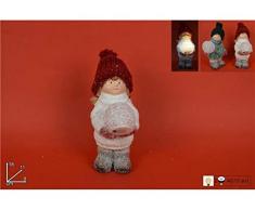 Zwei Esse Bimbo/Bimba mit Leuchtkugel und CAPP LAN, Mehrfarbig, 18 cm