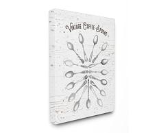 Die Stupell Home Decor Kollektion Vintage Kaffeelöffel Illustration
