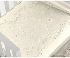 Piel,S.A. Leder, S.A. Aufleuchten-Decke Kinderbett, Samt und Acryl, Natur, 43 x 9 x 36 cm